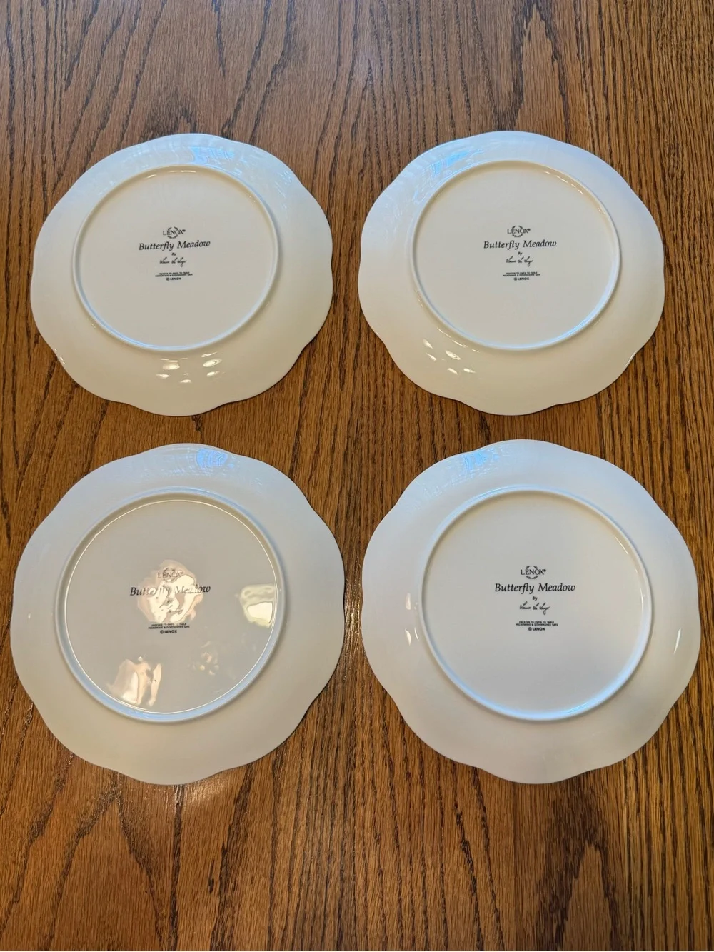 Lenox Butterfly Meadow Dessert Plates - Set of 4 GUC
